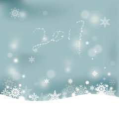 2017 new year greeting card