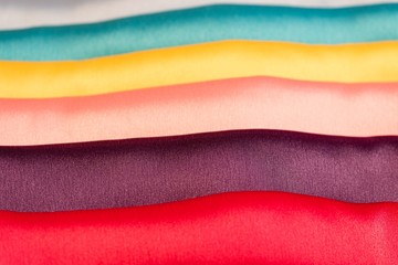 Colorful silk fabric