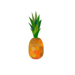 pineapple vector isolated