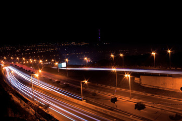 Fototapeta na wymiar landscape at night city
