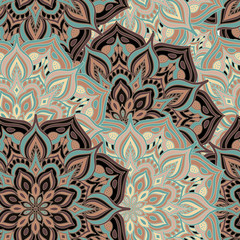 Seamless pattern mandala