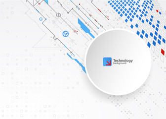 Abstract technological background. Structure square pattern.