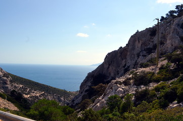 Fototapeta na wymiar Panoramic view of the beach and the crystal sea of Sardinia