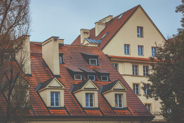 Fototapeta na wymiar Houses in the Old Town in Warsaw