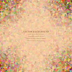 Multicolor tiled triangle mosaic background design