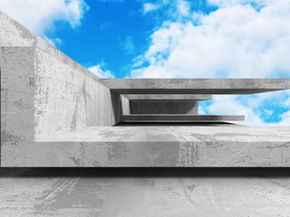 Abstract Concrete Architecture Construction Background