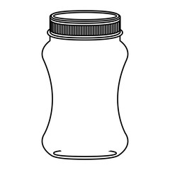Mason jar icon. Retro vintage and decoration  theme. Isolated design. Vector illustration