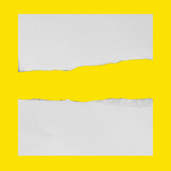 Piece of torn paper, space for copy