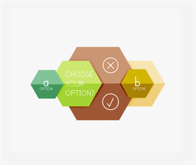 Infographic banners modern paper templates