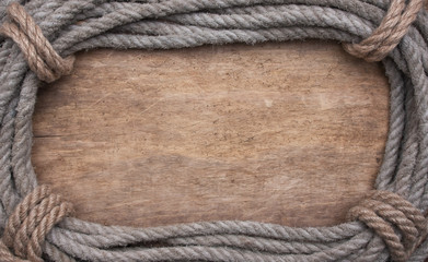 picture frame of rope