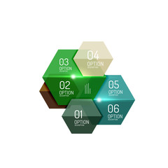 Paper business option button infographic templates