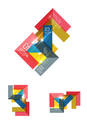 Paper infographic elements