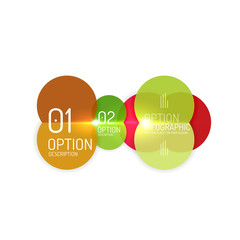 Geometric modern infographic options templates