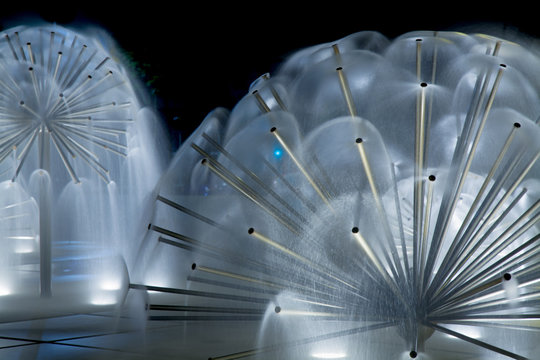 spherical foutain feature