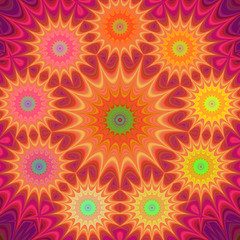 Fototapeta na wymiar Multicolored fractal mandala background