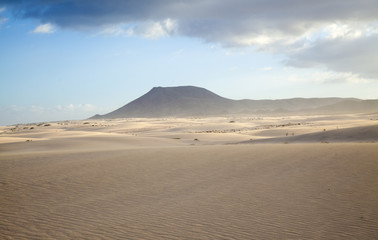 Low evening light in Dunes of Corralejo