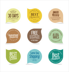 Obraz premium Set of modern sale stickers