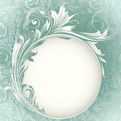 Background wedding circle card design