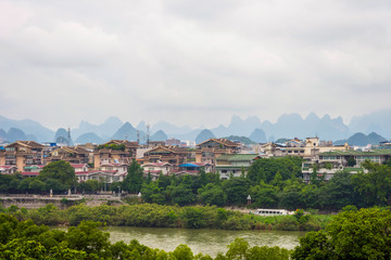 Fototapeta na wymiar Skyline of Guilin, China
