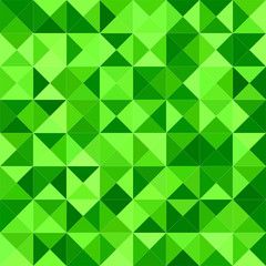Fototapeta na wymiar Green abstract triangle mosaic background design