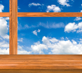 image of window against the sky