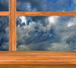 image of window against the sky