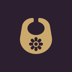 Bib icon. design. Breastplate and apron, Bib symbol. web. graphic. AI. app. logo. object. flat. image. sign. eps. art. picture - stock