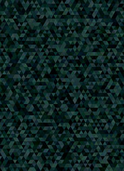 Abstract triangle mosaic background in dark tones