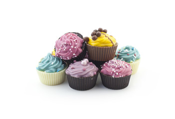 Multicolored assorted cupcakes