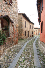 Fototapeta na wymiar vicolo in Castell'Arquato
