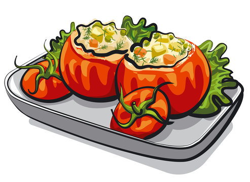uffed tomatoes snack
