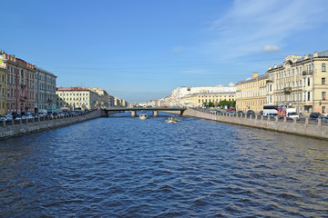 ST. PETERSBURG, RUSSIA. A view of Fontanka River