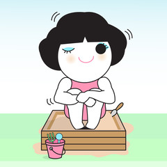 Just Don't Want To Grow Up Character Concept illustration