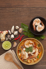 Thai tom yum soup