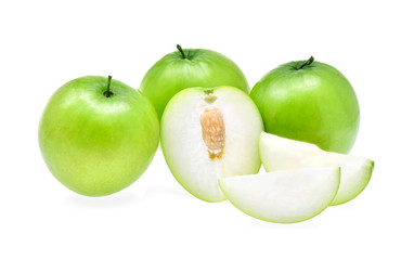 Monkey apple isolated on white background