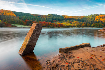 Autumn Stones - Ladybower Reservoir, Derbyshire Peak District