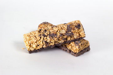 Due barrette cereali sovrapposte