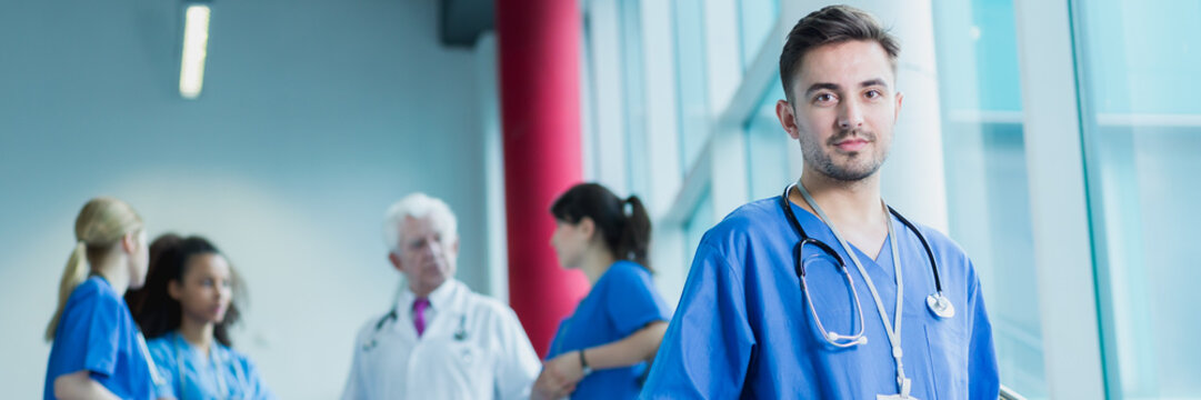 Young intern of medicine