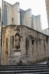 Fototapeta na wymiar Girona (Catalunya, Spain), old street