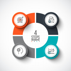 Vector infographic design template.