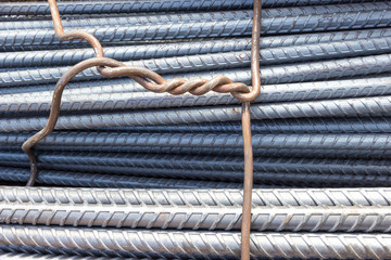 industry reinforcement steel bars used in construction.