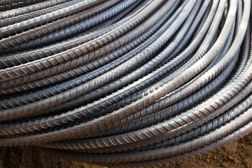 industry reinforcement steel bars used in construction.