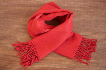 Red winter scarf