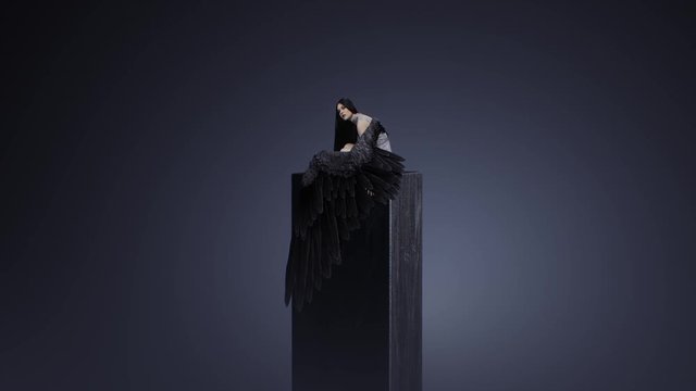 The fatal brunette with wings