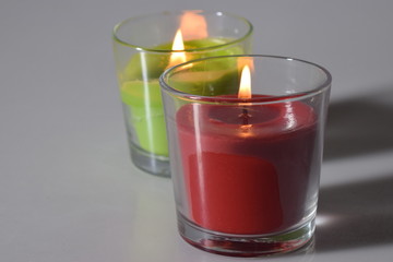 Bodegón otoñal de velas. 