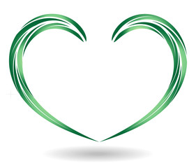 Heart-shaped green leaves are spectacular