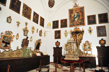 Sacristía de la Iglesia de la Asunción en Priego de Córdoba, Andalucía, España