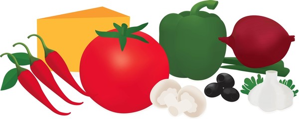 Fresh vector ingredients 