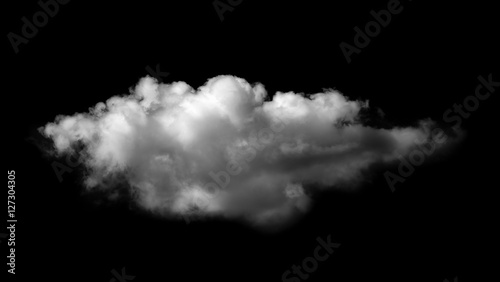 white clouds on black