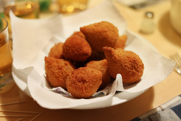 Coxinha de Galinha - Brazilian deep fried chicken croquette snack